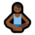 🧘🏾‍♂️ man in lotus position: medium-dark skin tone display on Windows